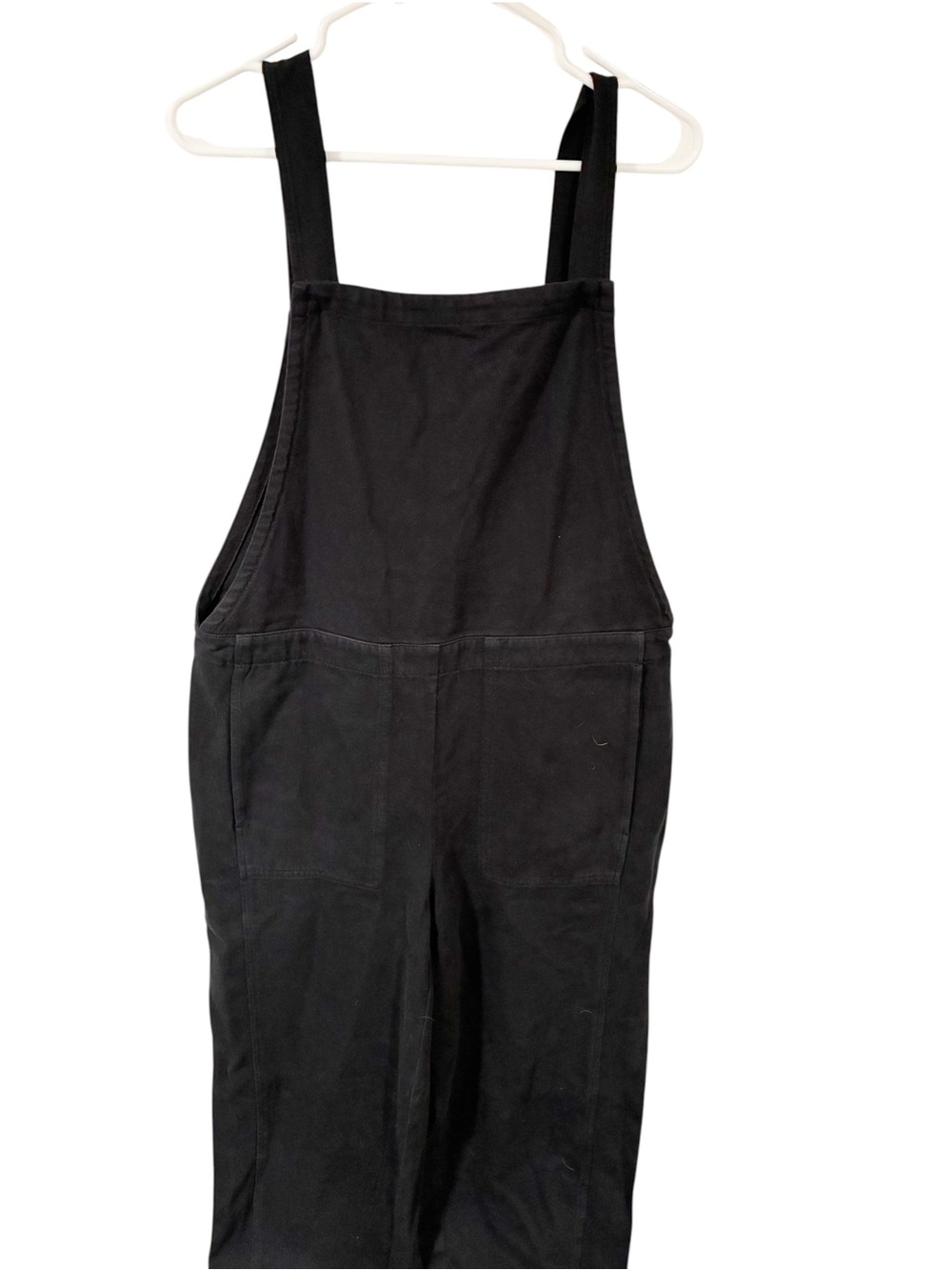 Eileen Fisher Garment-Dyed Utility Organic Cotton Overalls Black Size XS NEW